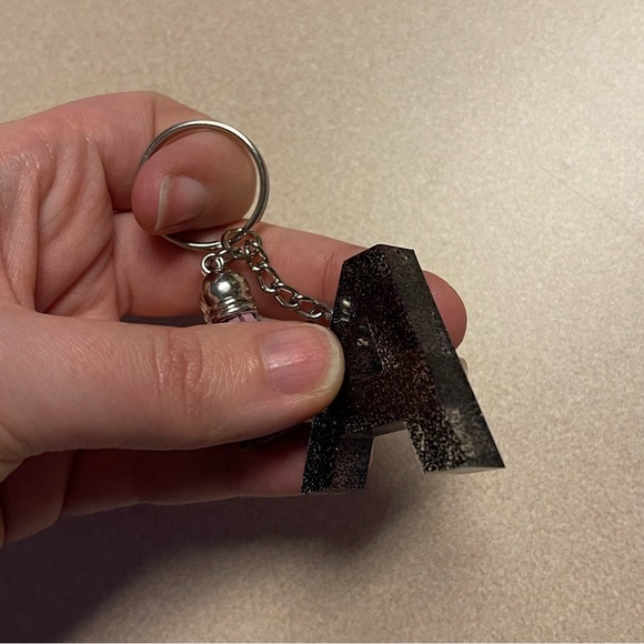 Handmade Letter "A" Keychain - Picture 3 of 6